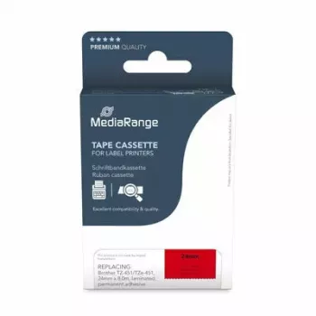 Cinta de etiquetar MediaRange MRBTZ451 compatible con Brother TZ-451