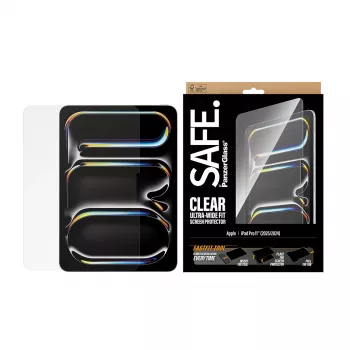 PanzerGlass SAFE. by ® protector de pantalla iPad Pro 11 pulgadas (2024-2025) | Ultra-Wide Fit con herramienta Fastfit
