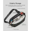 Bolso bandolera Inateck LB03014 — unisex poliéster 900D, cremallera, 4 l, negro