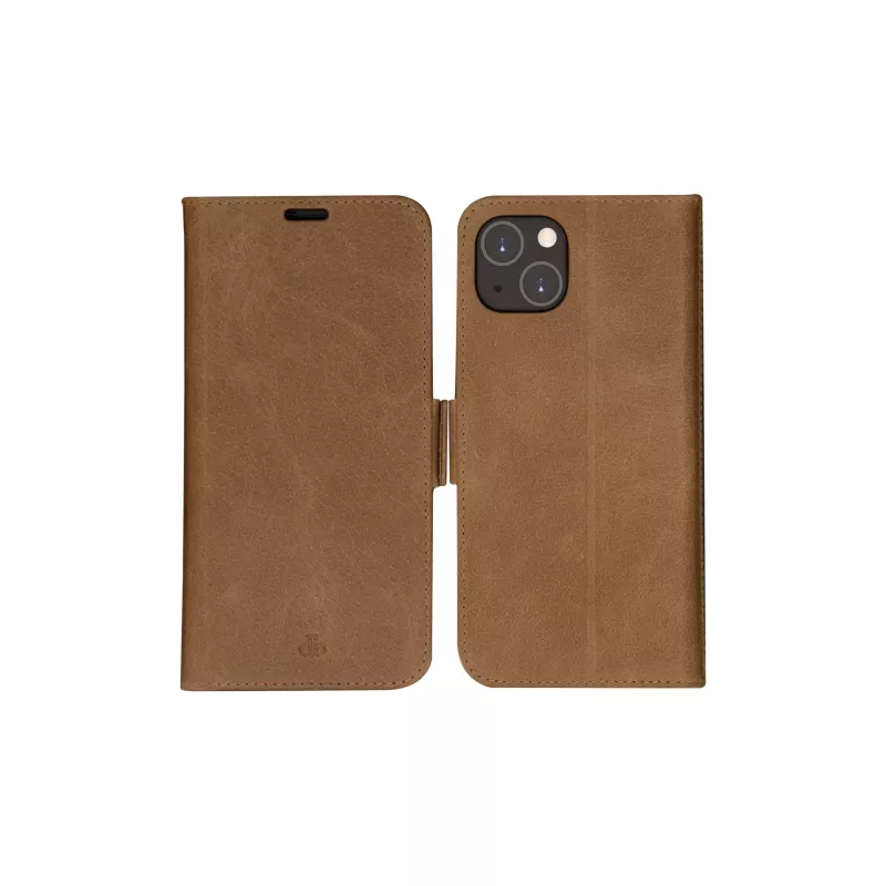 Funda cartera dbramante1928 iPhone 14 Plus tan 3 compartimentos para tarjetas
