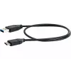 Cable USB Schwaiger LK 050 C USB 3.2 Gen 2 0,5m USB A USB C negro