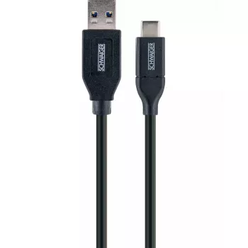 Cable USB Schwaiger LK 050 C USB 3.2 Gen 2 0,5m USB A USB C negro