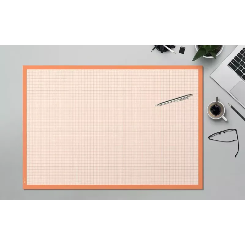 Protector de escritorio Sigel HO270 — Protector de escritorio de papel, naranja/blanco, 595×410 mm