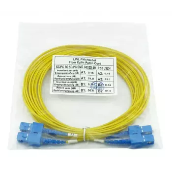 Cable de fibra óptica BlueOptics CAB-SMF-SC-SC-5-BO InfiniBand 5 m SC SC