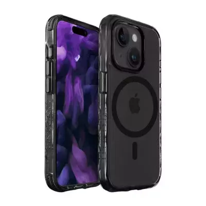 Funda LAUT Crystal Matter X iPhone 15 Plus 17 cm Negra Transparente