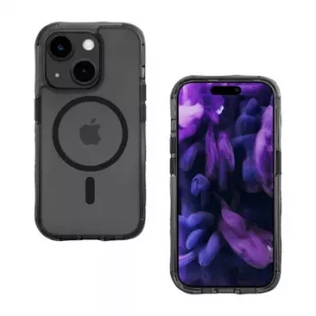 Funda LAUT Crystal Matter X iPhone 15 Plus 17 cm Negra Transparente