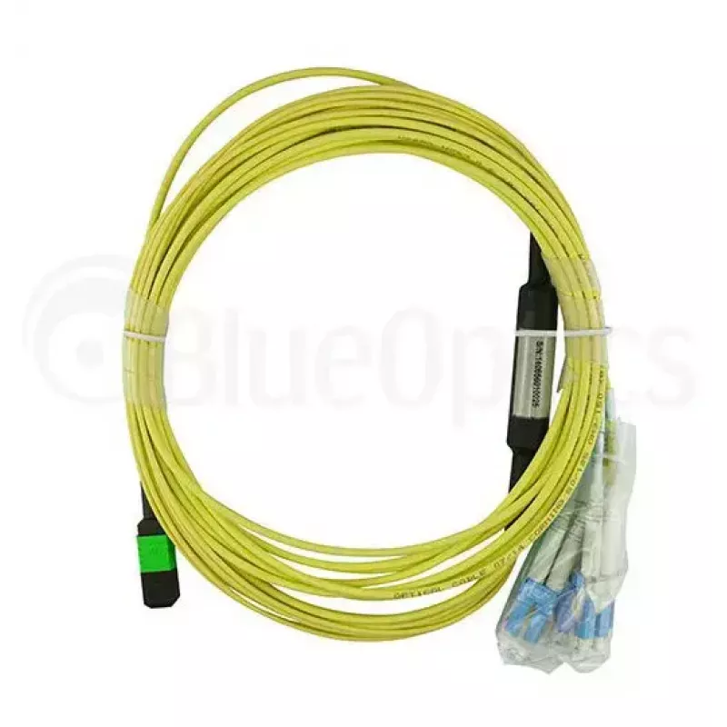 Cable de fibra óptica MPO 4x LC BlueOptics CBL-MPO12-4LC-SMF-10M 10m G.657.A1