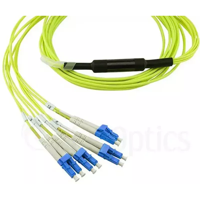 Cable de fibra óptica MPO 4x LC BlueOptics CBL-MPO12-4LC-SMF-10M 10m G.657.A1