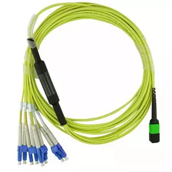 Cable de fibra óptica MPO 4x LC BlueOptics CBL-MPO12-4LC-SMF-10M 10m G.657.A1