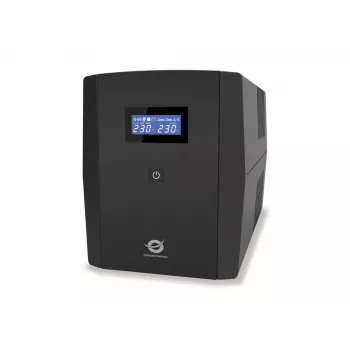 Conceptronic ZEUS03G 1200VA 720W SAI, 4 tomas UK, USB HID, entrada/salida RJ45, AVR
