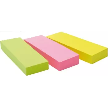 Notas adhesivas 3M 671-3 rectángulo verde, rosa, amarillo 100 hojas autoadhesivas