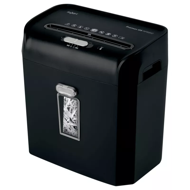 Destructora de documentos Rexel ProMax RPS812 corte en tiras P2, corte en tiras, 22 cm, 6 mm, 12 L, 88 hojas, 58 dB