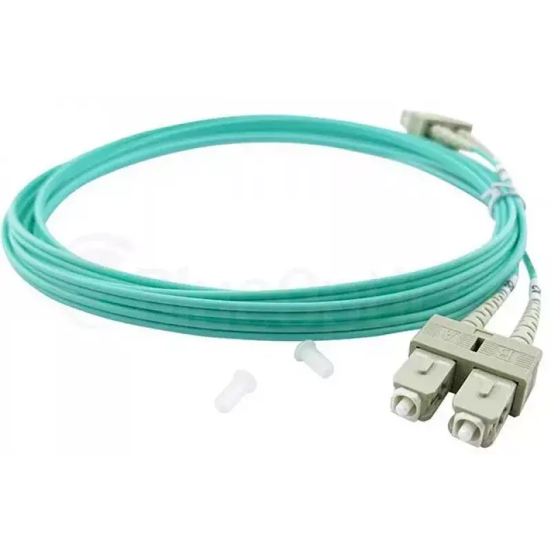 BlueOptics 055702K512000007.5M-BO cable de conexión de fibra óptica dúplex, LC-SC multimodo OM3, 7,5 m, LC-UPC/SC-UPC, beige