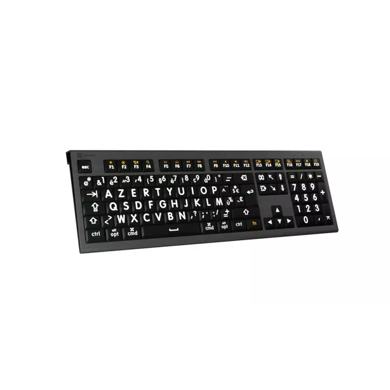 Logickeyboard USB Teclado francés AZERTY LKB-LPWB-A2M-FR Cableado interruptores de tijera