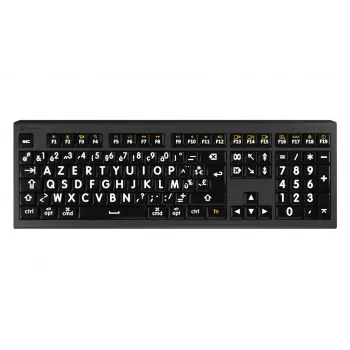 Logickeyboard USB Teclado francés AZERTY LKB-LPWB-A2M-FR Cableado interruptores de tijera