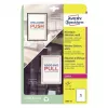 Avery Pegatina para ventana Etiqueta autoadhesiva para impresora A4 Blanco 10 uds.