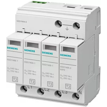 Siemens 5SD7464-0 descargador de sobretensiones, tipo 2, 350 V TN-S/TT
