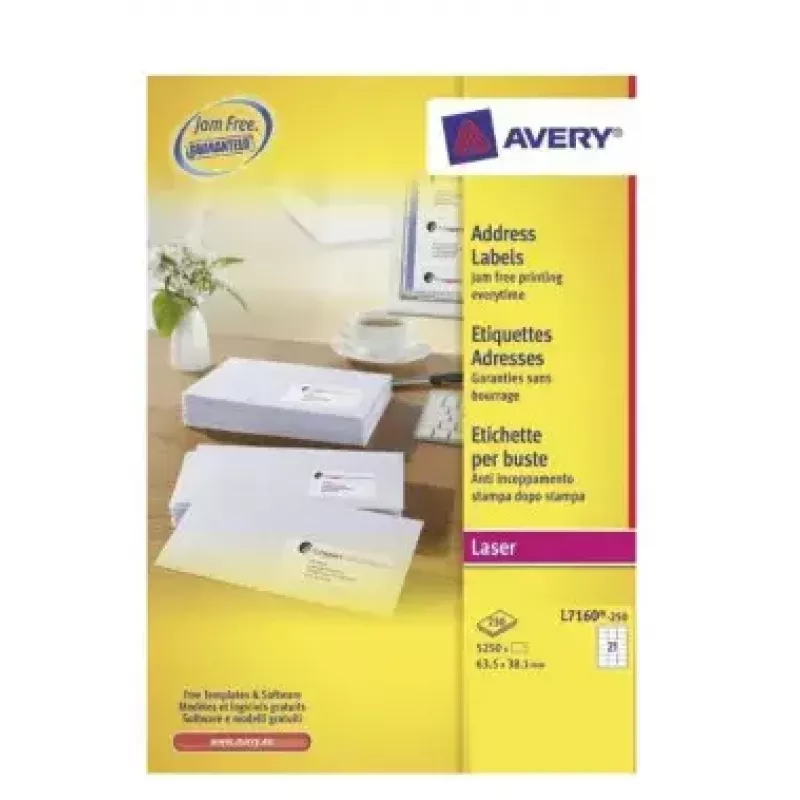 Etiquetas autoadhesivas Avery L7160-250