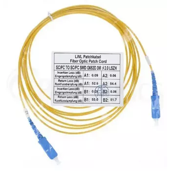 Cable de fibra óptica BlueOptics SFP2222BU7.5MK SC G.657.A1 7,5 m amarillo