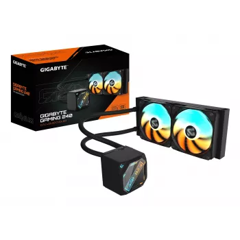 Refrigeración líquida para CPU GIGABYTE GAMING 240 — 2x120mm ARGB, zócalo LGA1851/AM5