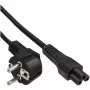 InLine B-16657D cable de alimentación negro 2 m conector macho tipo F IEC C5