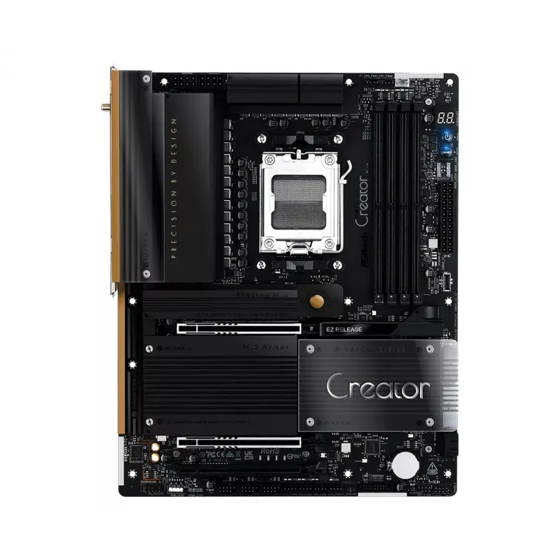Placa base ASRock X870 Taichi Creator ATX — AMD X870, Socket AM5, DDR5, 4 DIMM, 256 GB, 10Gb Ethernet, Wi‑Fi 7