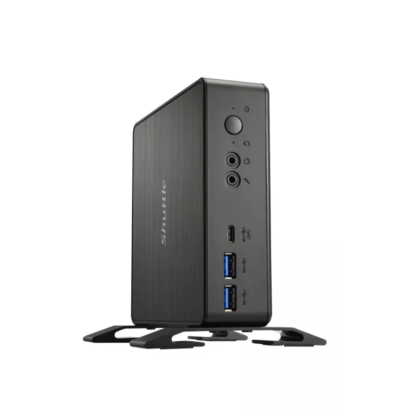 Shuttle Nano PC NC4010BAV2, Intel Celeron 7305, 8GB DDR4, 128GB M.2, 1x HDMI, 1x DP, 7x USB, 1x LAN, incl. VESA y soporte