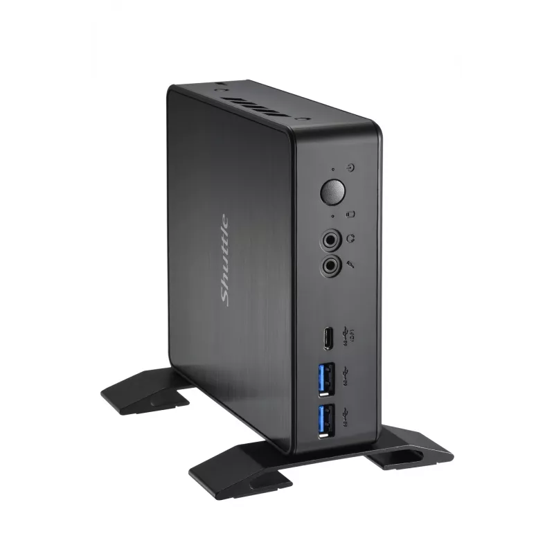 Shuttle Nano PC NC4010BAV2, Intel Celeron 7305, 8GB DDR4, 128GB M.2, 1x HDMI, 1x DP, 7x USB, 1x LAN, incl. VESA y soporte