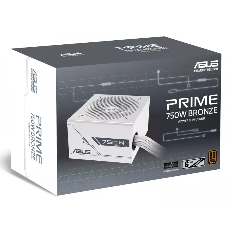 ASUS Prime 750W Bronze White Edition fuente de alimentación 20+4-Pin ATX ATX