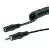 Cable de audio Schwaiger KHA4035 3 m conector hembra 3,5 mm a conector hembra negro