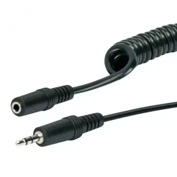 Cable de audio Schwaiger KHA4035 3 m conector hembra 3,5 mm a conector hembra negro