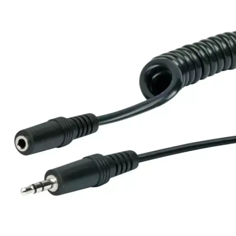 Cable de audio Schwaiger KHA4035 3 m conector hembra 3,5 mm a conector hembra negro
