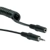 Cable de audio Schwaiger KHA4035 3 m conector hembra 3,5 mm a conector hembra negro