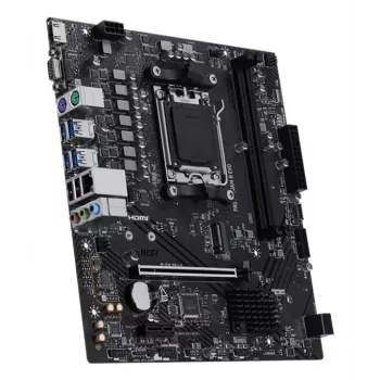 Placa base MSI PRO A620AM-B EVO ATX — AMD A620A, Socket AM5, DDR5 2× DIMM hasta 128 GB, Ethernet 5 Gb, M.2 y SATA III, HDMI 2.1