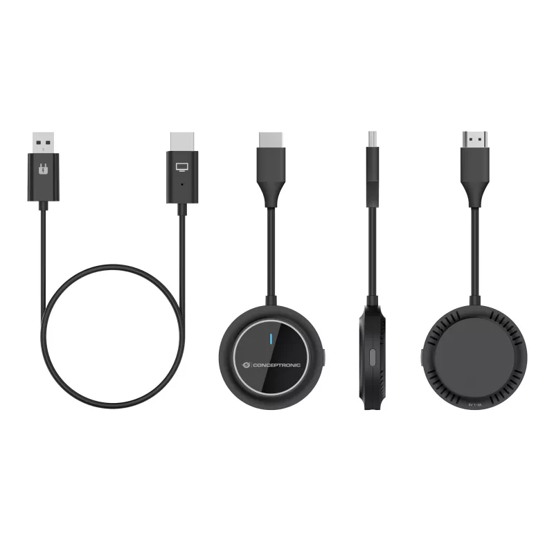 Kit extensor HDMI inalámbrico CONCEPTRONIC ATHERIC02B – Dongle, HDMI/USB, 1080p (1920x1080), alimentado por USB