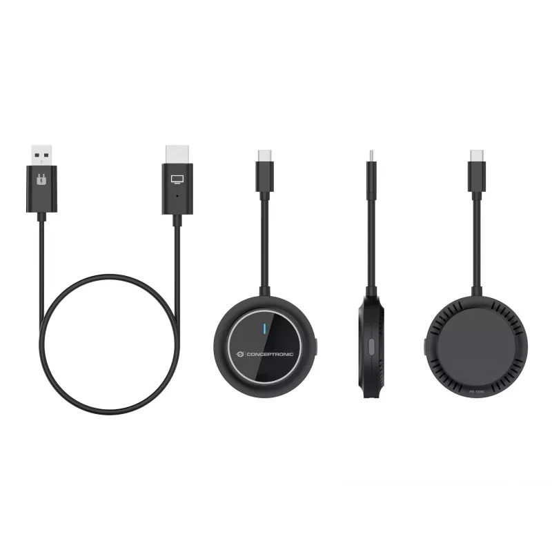 Conceptronic ATHERIC01B Kit inalámbrico USB-C a HDMI para pantalla 1080P