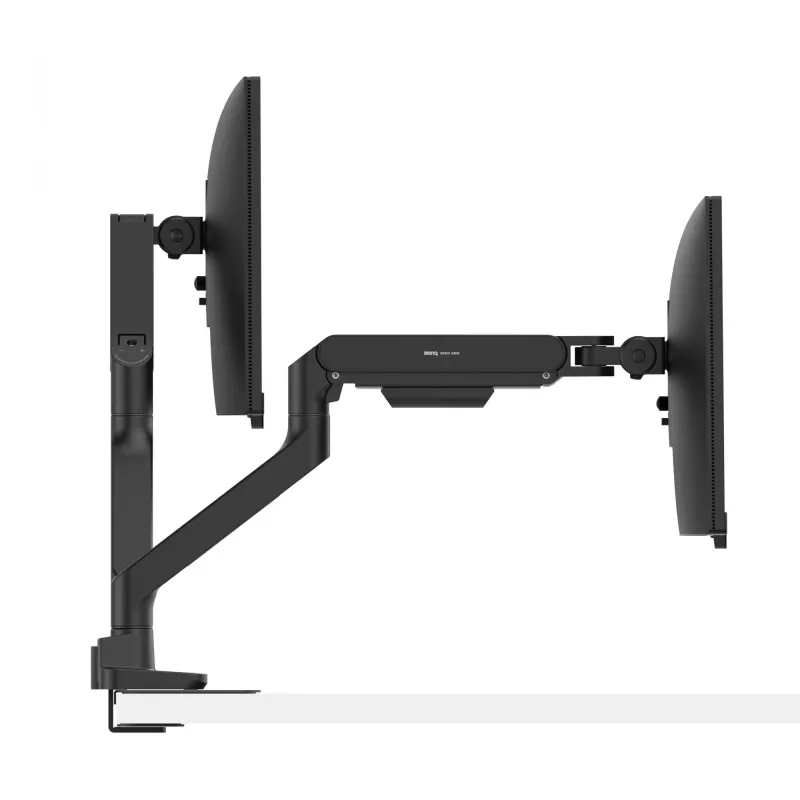 Brazo de monitor BenQ BDH01 Dual, regulable en altura, negro, compatible con VESA