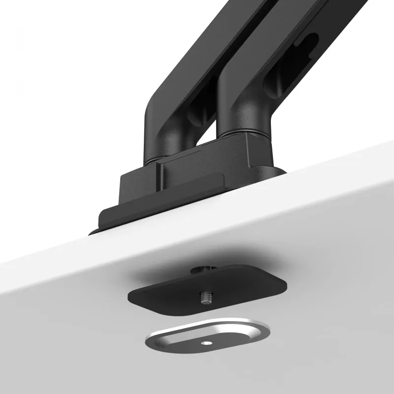 Brazo de monitor BenQ BDH01 Dual, regulable en altura, negro, compatible con VESA