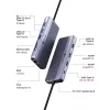 ICY BOX IB-DK4062-CPD Con cable USB 3.2 Gen 1 (3.1 Gen 1) Type-C Antracita