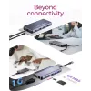 ICY BOX IB-DK4062-CPD Con cable USB 3.2 Gen 1 (3.1 Gen 1) Type-C Antracita