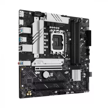 Placa base ASUS PRIME B760M-A II-CSM — Intel B760, LGA1700, microATX, DDR5, hasta 256 GB, M.2/PCIe 4.0/SATA III, Ethernet 2,5 Gb