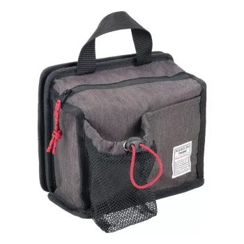 Bolso de mano/bandolera para trolley TROIKA BBG67/GY — Poliéster, Negro/Gris, 200×50×175 mm, cremallera