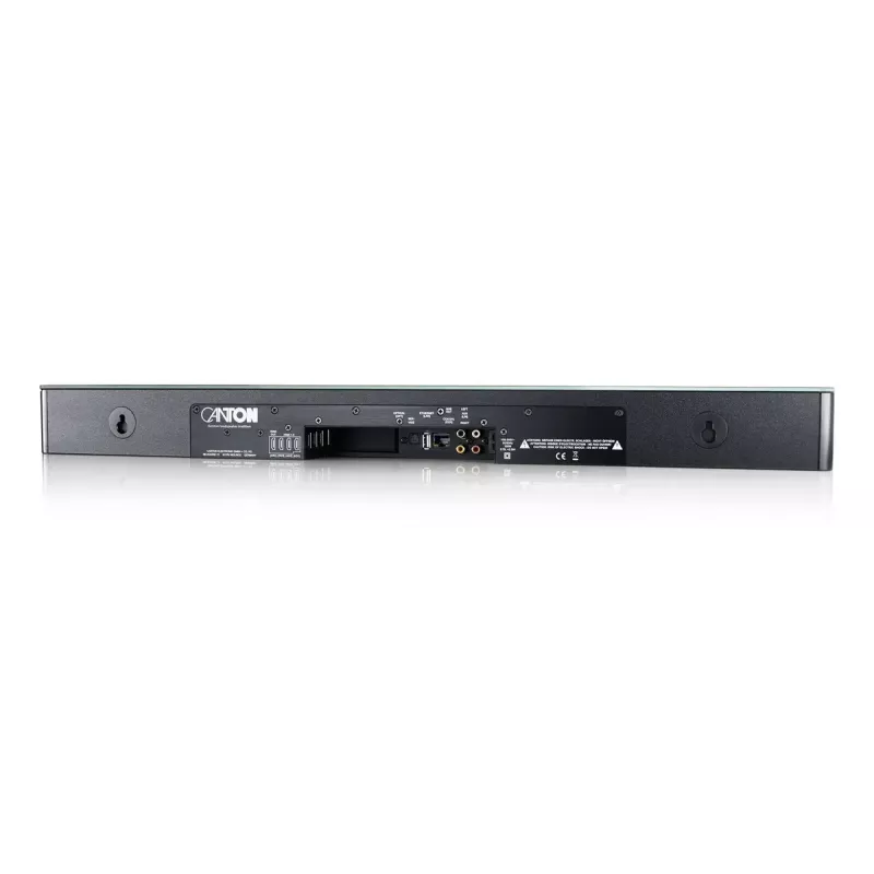 Barra de sonido CANTON Sound M negra 2.1 canales 300 W, DTS/Dolby, indicador LED, con cable e inalámbrica