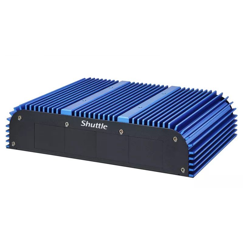 Shuttle BPCAL02-i5 PC industrial tipo caja, Core i5-1235U, 2x SO-DIMM, 2x LAN, 1x COM, 1x HDMI, 4x USB, sin ventilador, funcionamiento continuo 24/7
