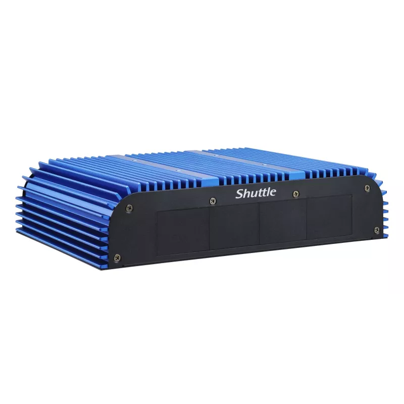 Shuttle BPCAL02-i5 PC industrial tipo caja, Core i5-1235U, 2x SO-DIMM, 2x LAN, 1x COM, 1x HDMI, 4x USB, sin ventilador, funcionamiento continuo 24/7