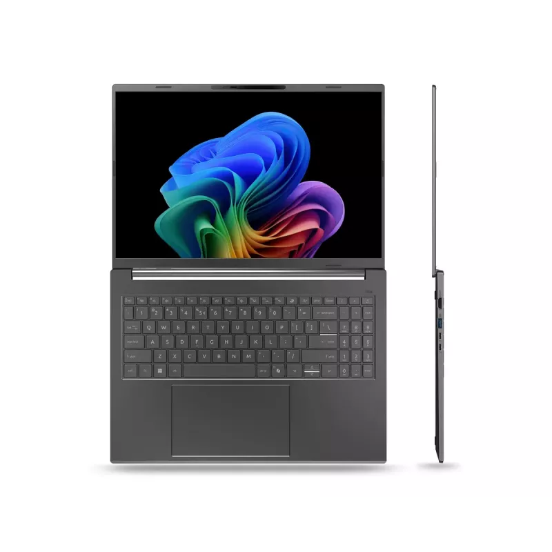Portátil Acer Aspire 16 AI A16-61M-R473 — pantalla 16 inch WUXGA+, AMD Ryzen AI 5 330 2,0 GHz, 16 GB LPDDR5x, 512 GB SSD, Windows 11 Home, gris
