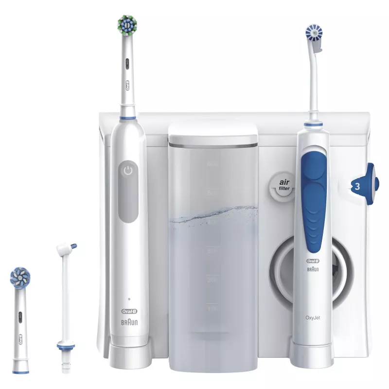 Oral-B Idropulsore Health Center cepillo de dientes eléctrico oscilante-rotatorio para adultos azul, blanco