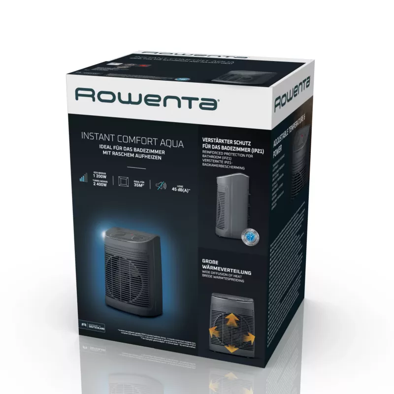 Rowenta Instant Comfort SO6511 interior gris 2200 W calefactor eléctrico de ventilador