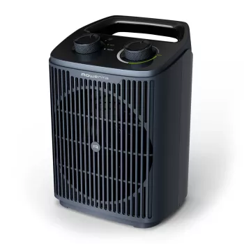 Calefactor eléctrico de ventilador Rowenta Intense Comfort SO2351F0, 2000 W, azul oscuro, sobremesa/suelo, para estancias de hasta 35 m²