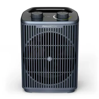 Calefactor eléctrico de ventilador Rowenta Intense Comfort SO2351F0, 2000 W, azul oscuro, sobremesa/suelo, para estancias de hasta 35 m²
